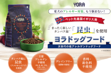お肉が苦手な愛犬へ昆虫フードのヨラドッグフードの評判、口コミは？