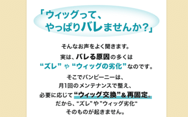 ウィッグサービスのバンビーニの評判、口コミは？
